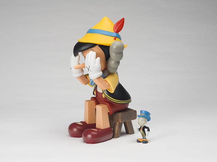 Pinocchio & Jiminy Cricket by  KAWS