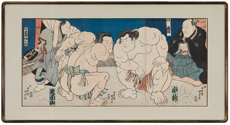 Sumo Wrestlers par Utagawa Kunisada