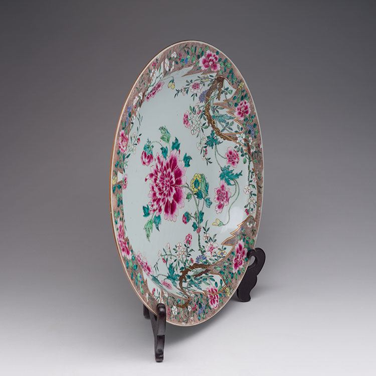 A Large Chinese Export Famille Rose 'Peony' Bowl, 18th Century by  Chinese Art