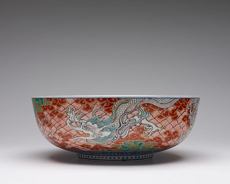 A Large Japanese Imari ‘Dragon and Phoenix’ Bowl, Meiji Period, Late 19th Century by  Japanese Art