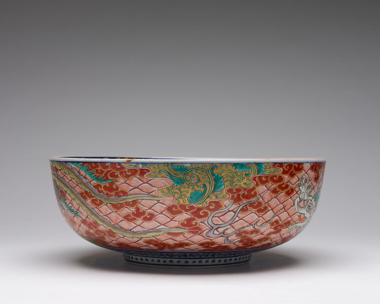 A Large Japanese Imari ‘Dragon and Phoenix’ Bowl, Meiji Period, Late 19th Century by  Japanese Art