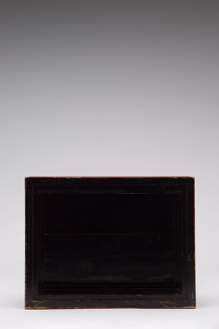 A Japanese Lacquer and Gilt Painted Zushi, Portable Shrine, 19th Century by  Japanese Art