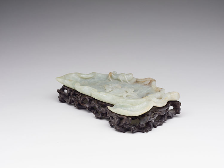 A Chinese Jadeite Brushwasher, 19th/20th Century by  Chinese Art