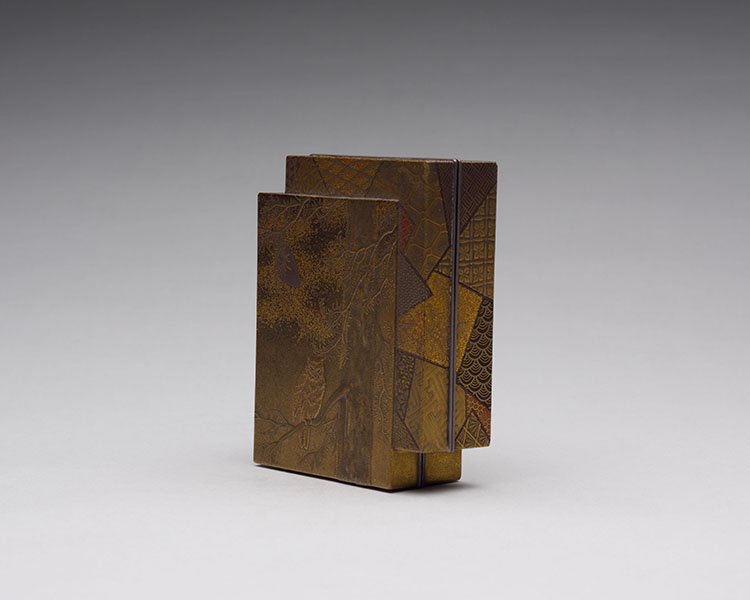 A Japanese Lacquer Lozenge-Shaped Box and Cover, Meiji Period, 19th Century by  Japanese Art