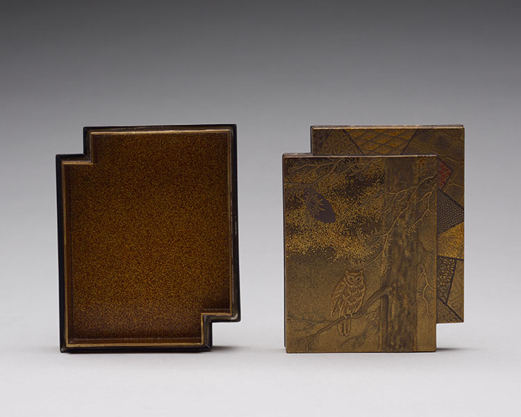 A Japanese Lacquer Lozenge-Shaped Box and Cover, Meiji Period, 19th Century by  Japanese Art