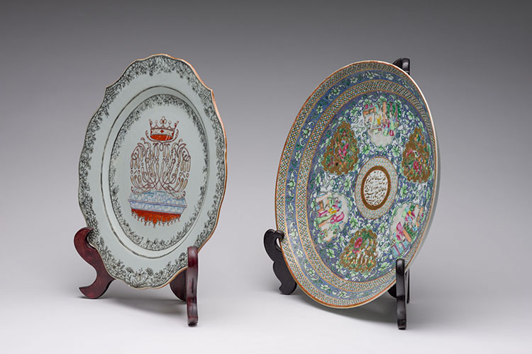 Two Chinese Export Famille Rose Dishes, 18th/19th Century by  Chinese Art