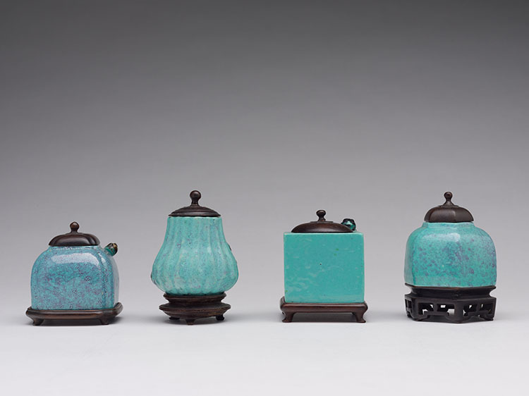 Four Chinese Robin's Egg-glazed Scholar's Vessels, Early 20th Century by  Chinese Art