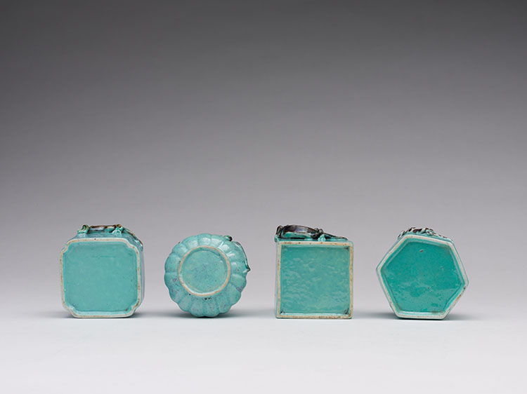 Four Chinese Robin's Egg-glazed Scholar's Vessels, Early 20th Century by  Chinese Art