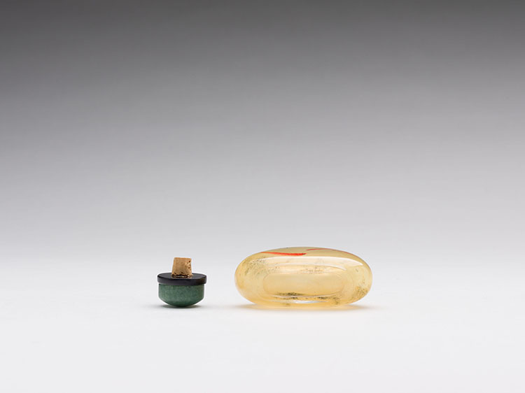 	A Chinese Reverse Painted Glass Fish Snuff Bottle, 19th Century by  Chinese Art