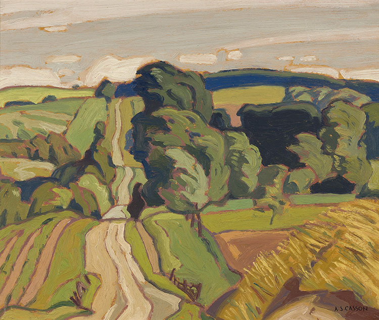 Road Near Uxbridge by Alfred Joseph (A.J.) Casson