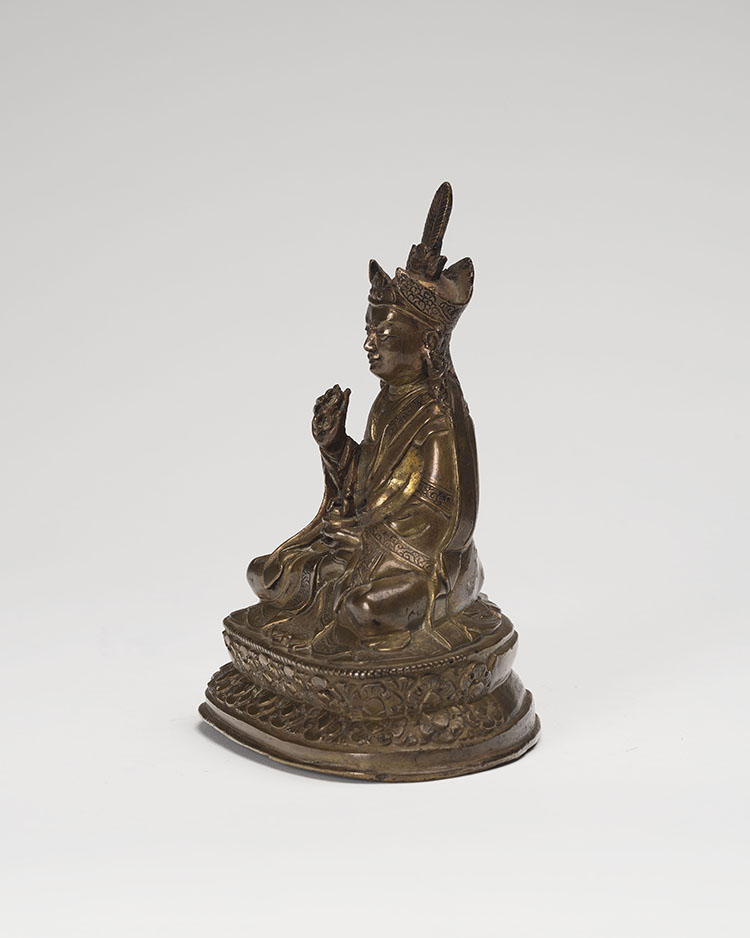 A Tibetan Bronze Seated Figure of Padmasambhava, 17th/18th Century by Tibetan Art