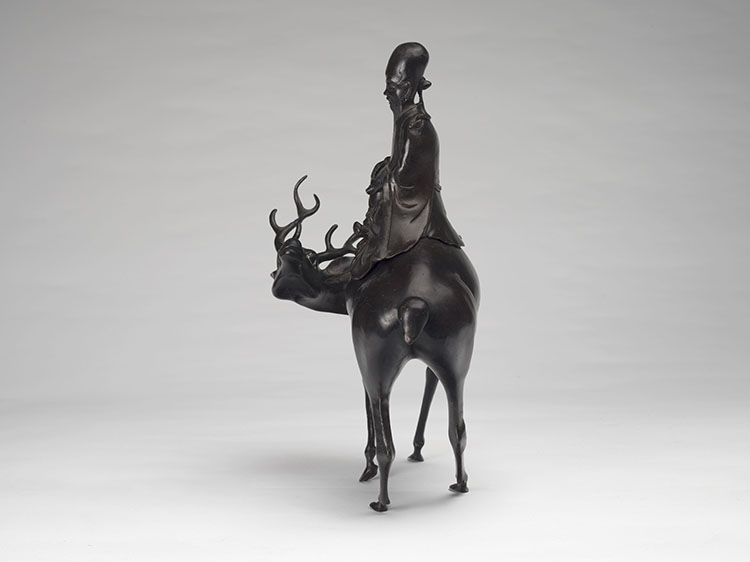 A Bronze 'Shoulao and Deer' Censer, Ming Dynasty 16th/17th Century by  Chinese Art