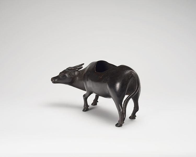 A Japanese Bronze 'Traveler and Ox' Censer, Meiji Period, 19th Century by  Japanese Art