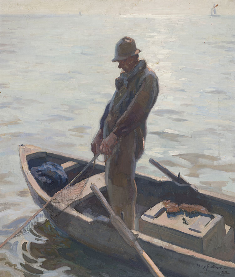 Fisherman by Jan Willem "Willy" Sluiter