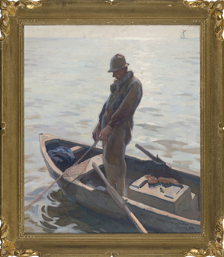 Fisherman by Jan Willem "Willy" Sluiter