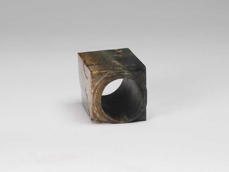 A Chinese Mottled Green and Russet Jade Cong, Neolithic Period or Later by  Chinese Art