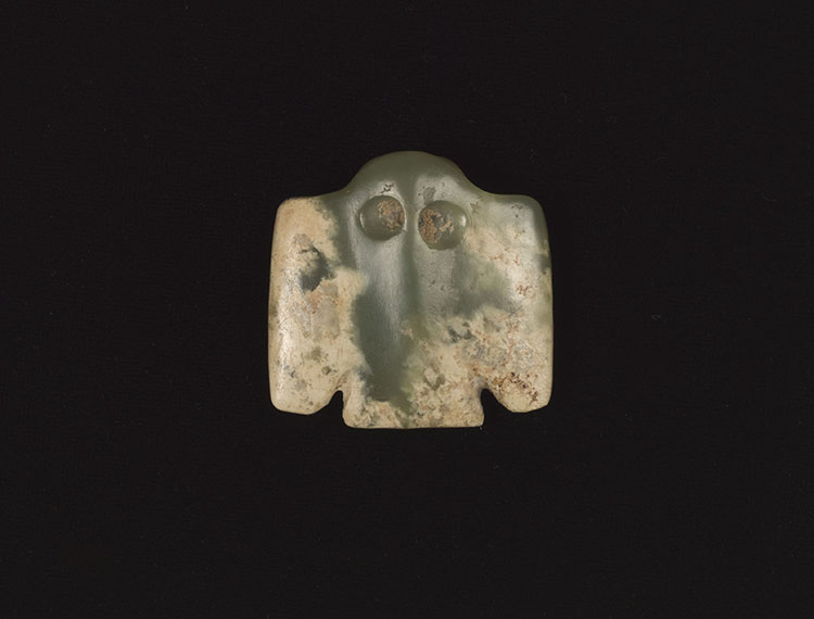 A Chinese Mottled Celadon Jade 'Eagle' Pendant, Hongshan Culture, Neolithic Period by  Chinese Art