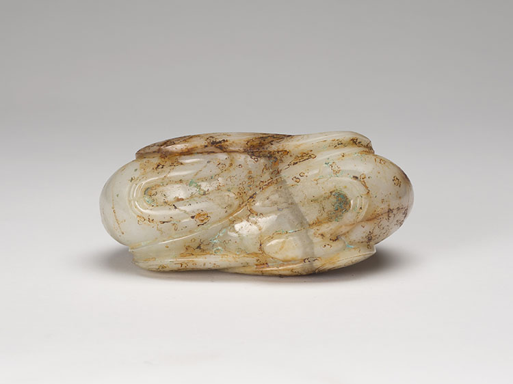 A Large Chinese White and Russet Jade Double Quail, Late Qing Dynasty by  Chinese Art