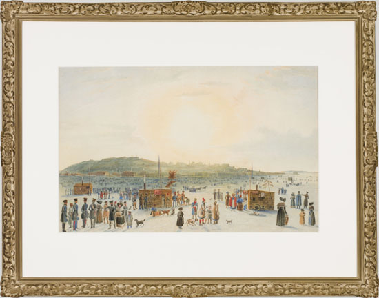 The Pont at Quebec - 1831 par James Pattison Cockburn