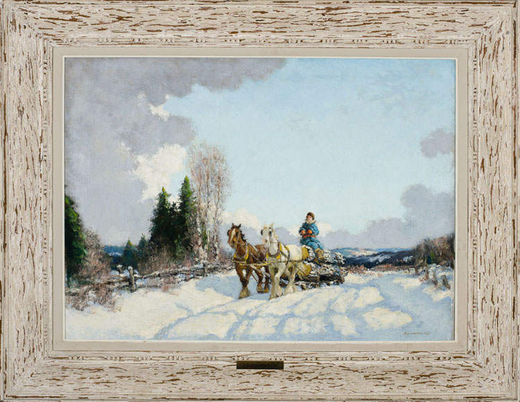 Hauling Logs by Frederick Simpson Coburn