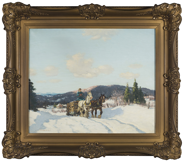 Hauling Logs in Winter par Frederick Simpson Coburn