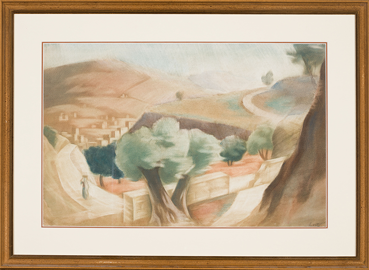 Landscape / Palestine (verso) by Eric Goldberg