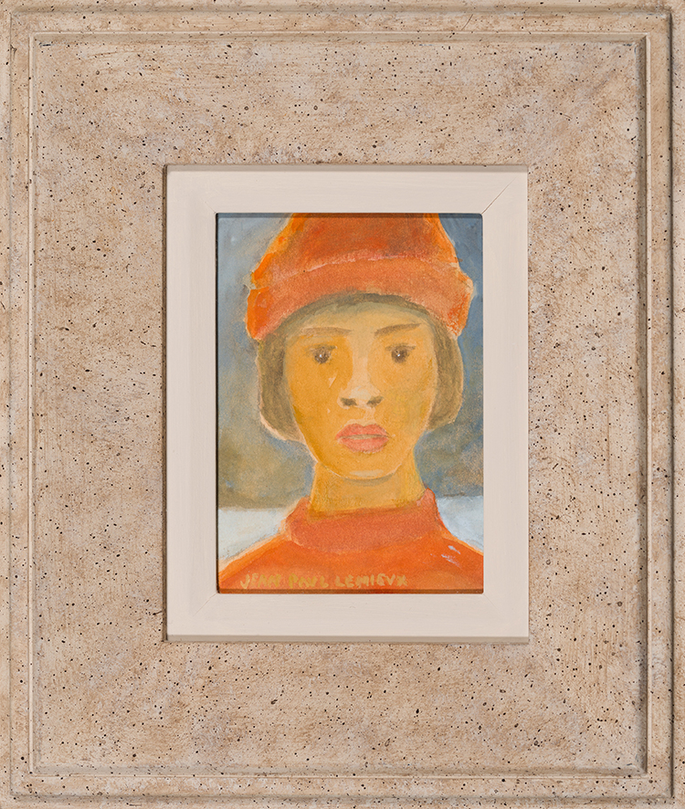 Jeune fille au bonnet rouge by Jean Paul Lemieux