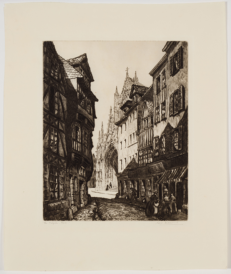 Rue Malpalu, Rouen by Sybil Andrews