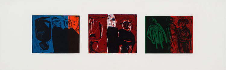 Untitled (Triptych) par Betty Roodish Goodwin