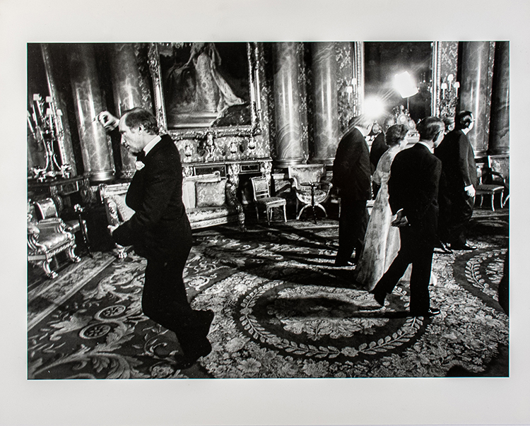 Prime Minister Pierre Trudeau, shown performing his famous pirouette during a May 7, 1977, picture session at Buckingham Palace in London by Doug Ball