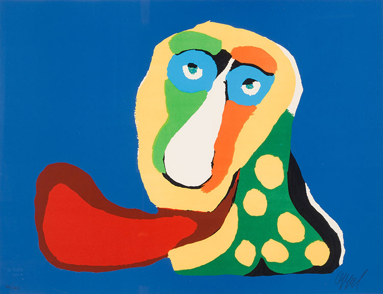 Abstract Head 2 by Karel Appel