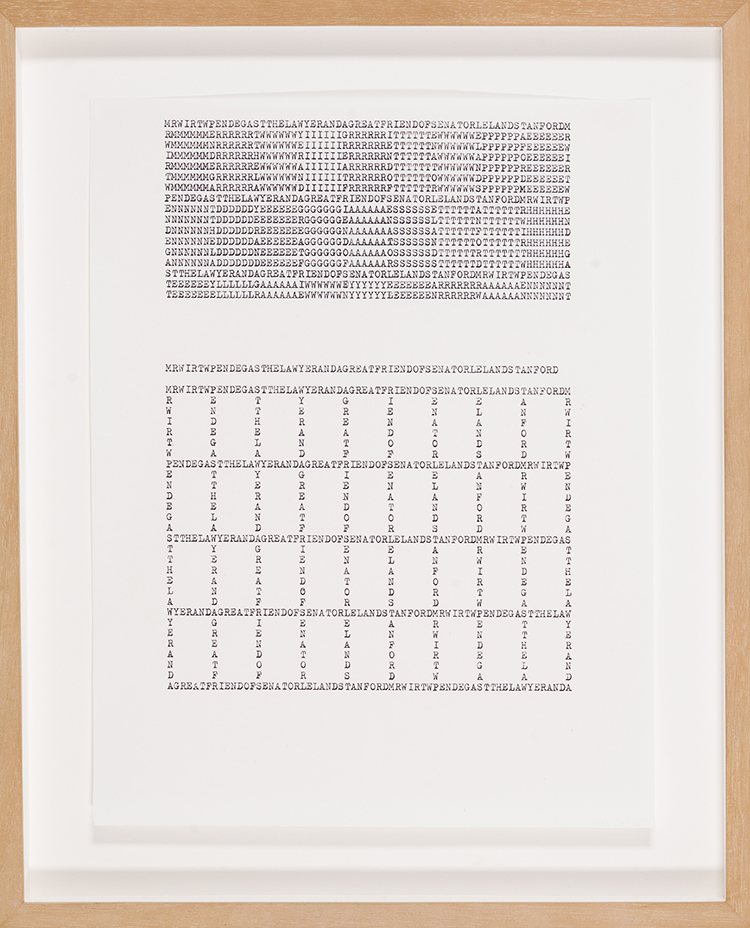 MRWIRTWPENDEGASTTHELAWYERANDAGREAT
FRIENDOFSENATORLELANDSTANFORDM par Carl Andre