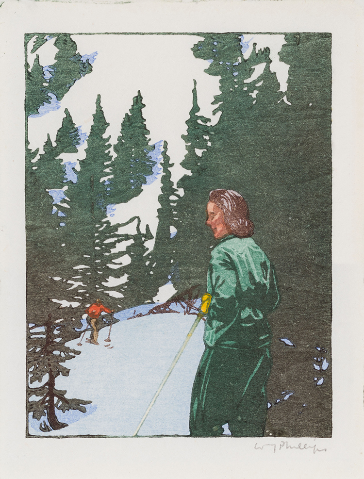 Ski Trail by Walter Joseph (W.J.) Phillips