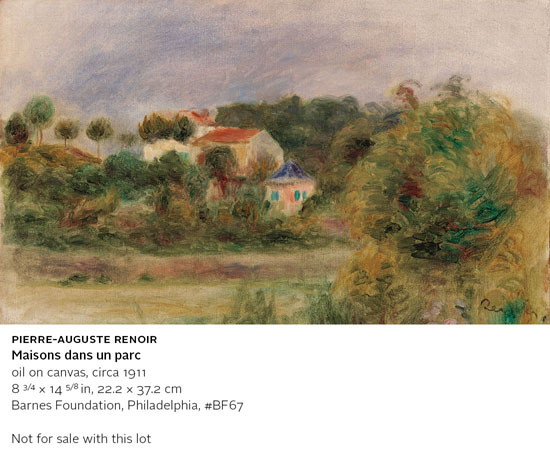 Paysage et maison, Cagnes by Pierre-Auguste Renoir