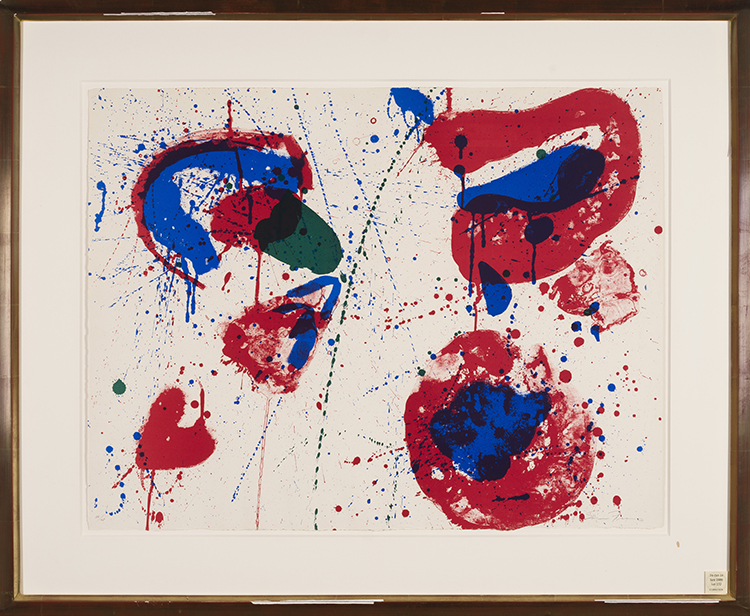 	Hurrah for the Red, White, and Blue, Variant I by Sam Francis