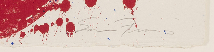 	Hurrah for the Red, White, and Blue, Variant I by Sam Francis