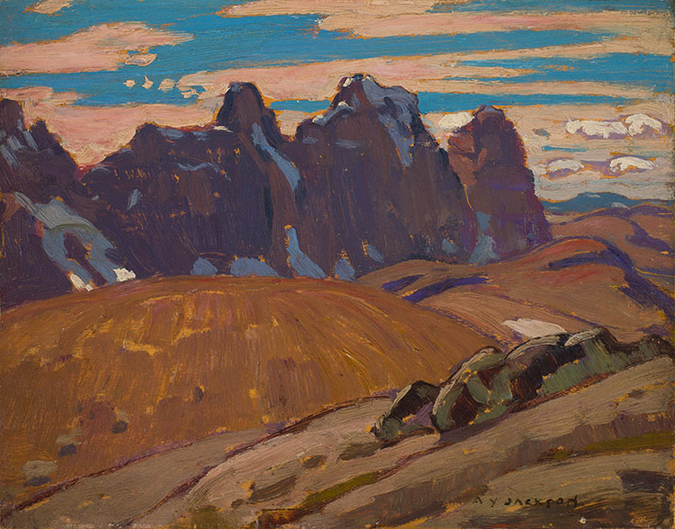 The Ramparts, Tonquin, Jasper Park par Alexander Young (A.Y.) Jackson