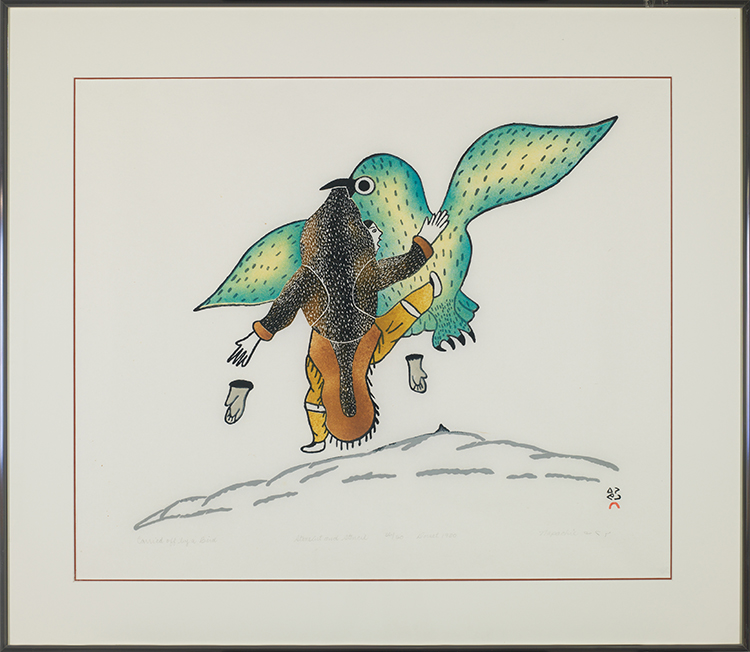 Carried Off by a Bird by Napachie Pootoogook