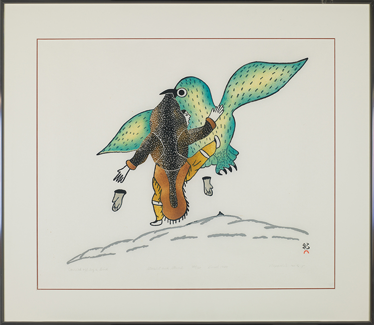 Carried Off by a Bird par Napachie Pootoogook