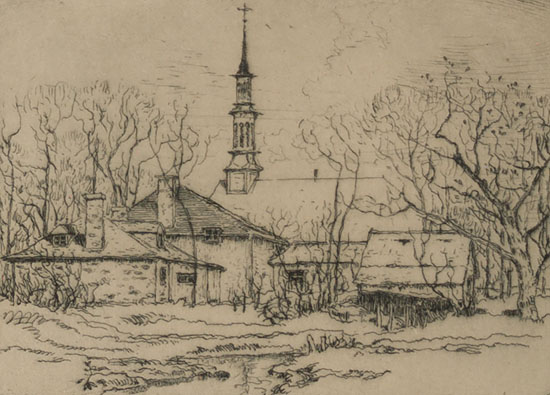 Church at Chambly by Robert Wakeham Pilot