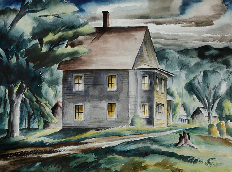 House at Union Village, Vermont by Carl Fellman Schaefer