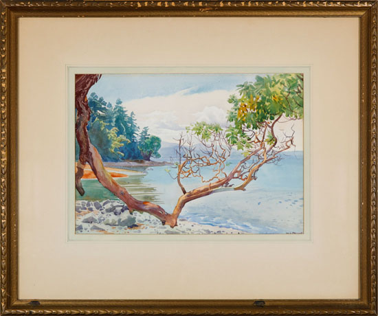 Arbutus Tree, Sea Shore par Walter Joseph (W.J.) Phillips