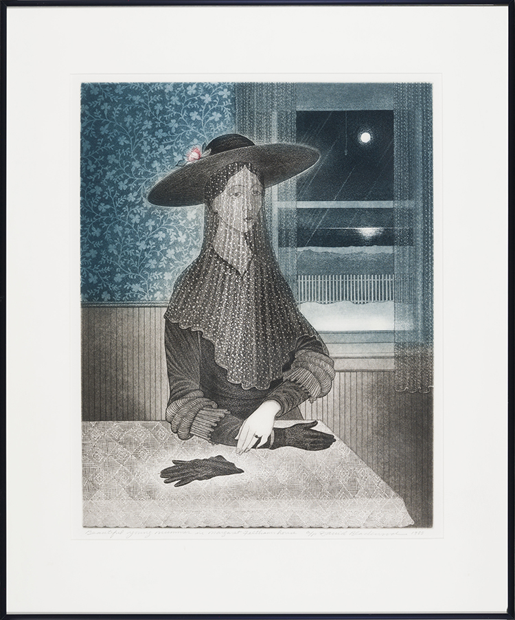 Beautiful Young Mummer in Margaret Feltham's House by David Lloyd Blackwood