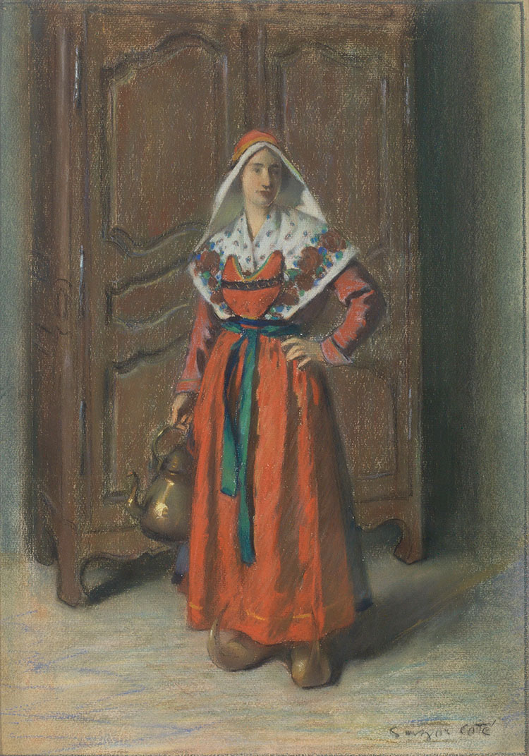 Woman Wearing a Bethmale Costume par Marc-Aurèle de Foy Suzor-Coté