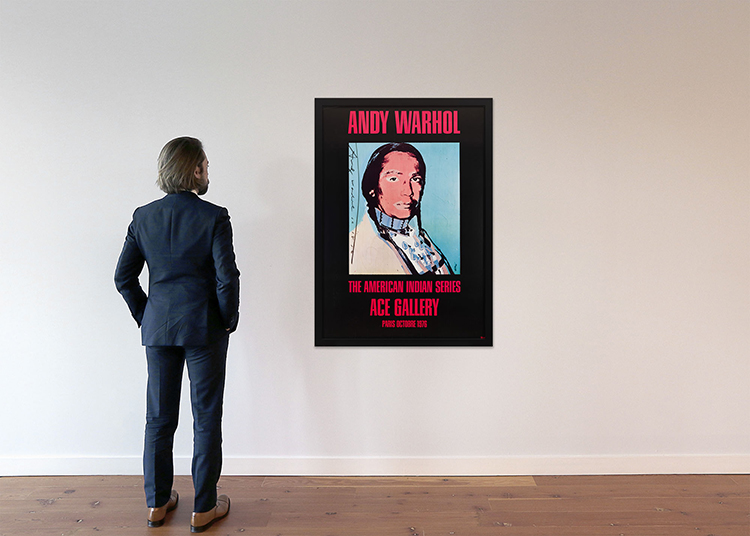 The American Indian Series: Ace Gallery, Paris Octobre 1976 by Andy Warhol