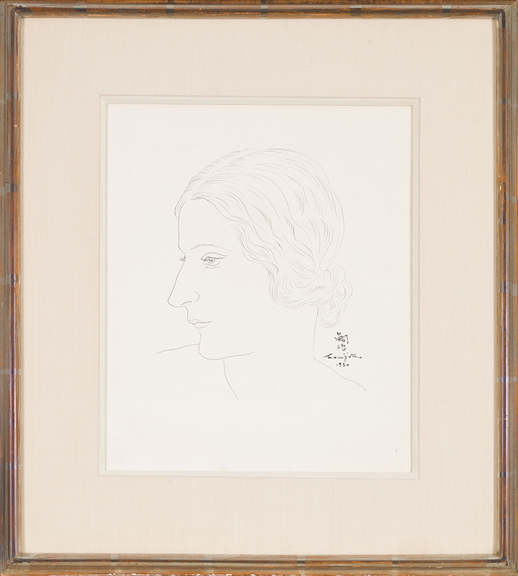 Profil de jeune femme by Léonard Tsuguharu Foujita