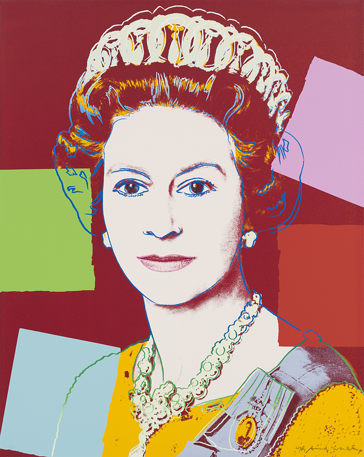 Queen Elizabeth II of the United Kingdom, from Reigning Queens (F.S.II.334) par Andy Warhol