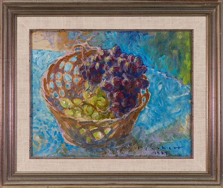 Grapes in a Basket by Joseph Francis (Joe) Plaskett