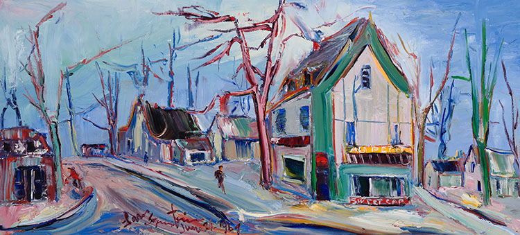 Street in Laurentians par Samuel Borenstein