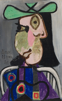 Femme au chapeau by Pablo Picasso sold for $9,163,750